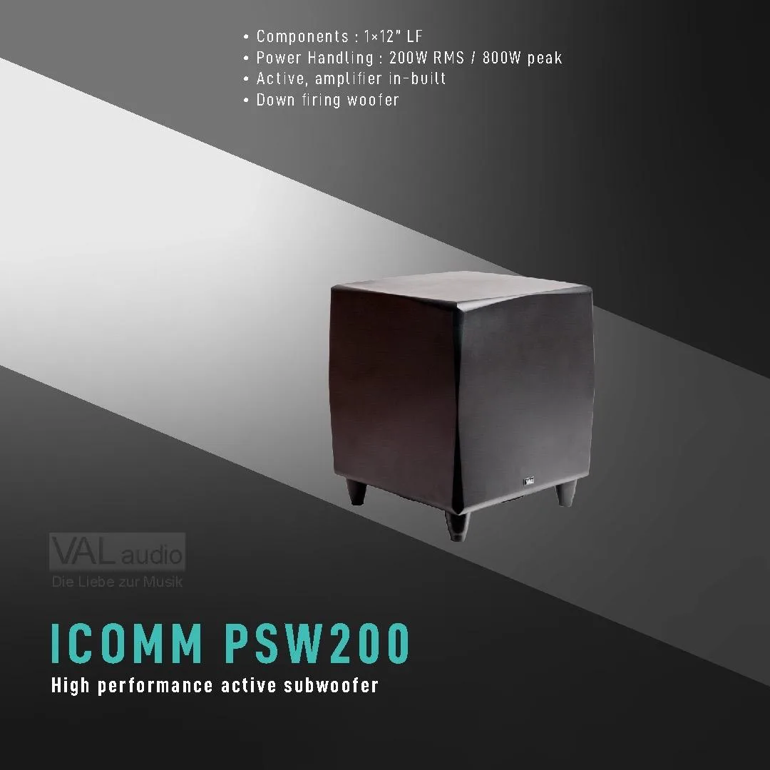 Val Audio iComm PSW200 — detail view